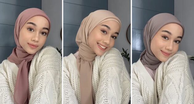 3 Look Hijab Segi Empat yang Sederhana dan Modis